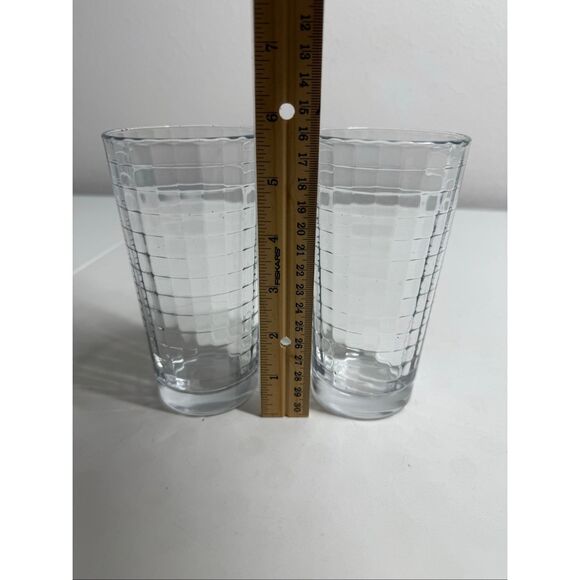 Pasabahce Set of 11 Block Optic Window Glasses Tumbler 9-4 Oz 2-8 Oz - Picture 11 of 11